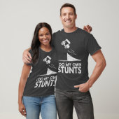 T-shirt Faire Mes Propres Stunts Golf Panier Funny Brossé (Unisexe)