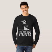 T-shirt Faire Mes Propres Stunts Golf Panier Funny Brossé  (Devant entier)