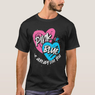 T-shirt Faire-part bébé Baby shower futurs parents Gende