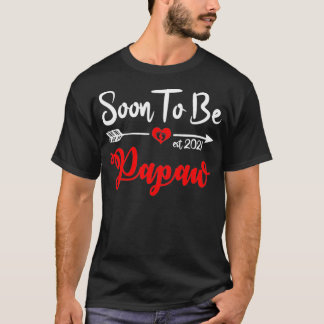 T-shirt Faire-part De Grossesse Bientôt Être Papaw Est 202