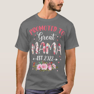 T-shirt Faire-part De Grossesse Promu À Great Mama Est