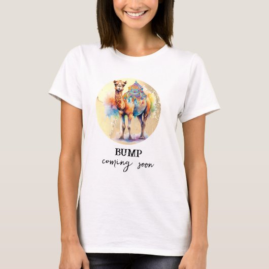 T-shirt *~* Faire-part de grossesse Zen CAMEL SC5 (Devant)