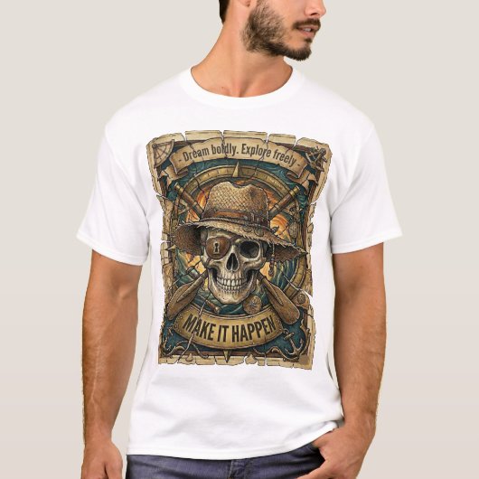 T-shirt Faire que cela arrive – Conquérir l'horizon (Devant)