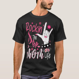 T-shirt Faire Rocker La Vie De Belle-Mère De Chien Fleurs 