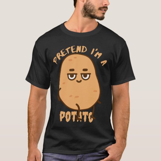 T-shirt faire semblant de lui avoir une pomme de terre (Devant)
