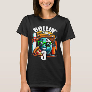 T-shirt Faire son entrée dans un anniversaire de bowling p