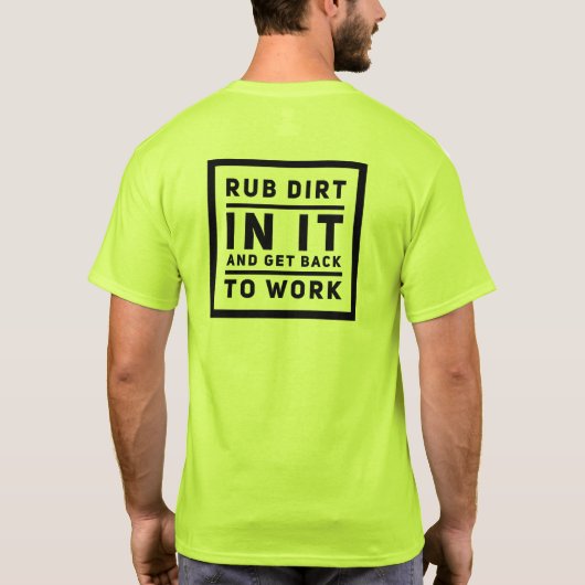 T-shirt Faire trembler la saleté (Dos)