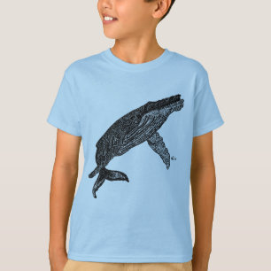 T-shirt Faire très la baleine dans ce T des enfants