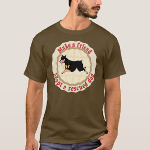 T-shirt Faire un ami - Doberman
