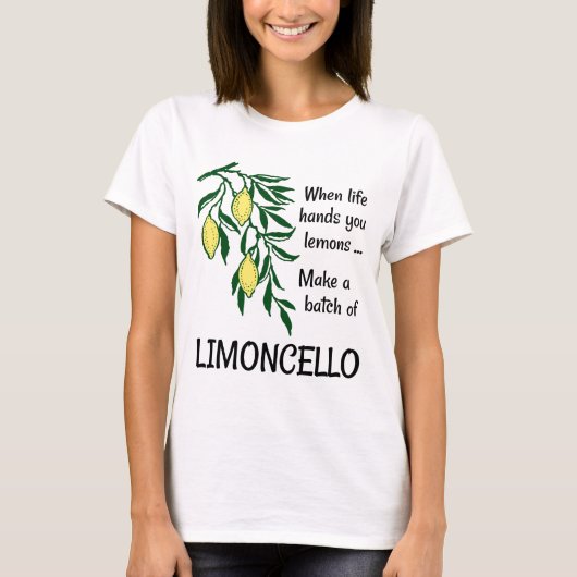 T-shirt Faire un lot de liqueur Limoncello Lemon (Devant)
