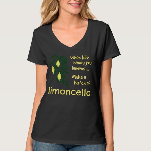 T-shirt Faire un lot de liqueur Limoncello Lemon (Devant)
