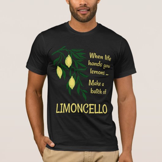 T-shirt Faire un lot de liqueur Limoncello Lemon (Devant)