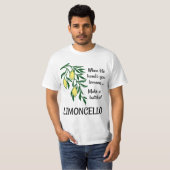 T-shirt Faire un lot de liqueur Limoncello Lemon (Devant entier)