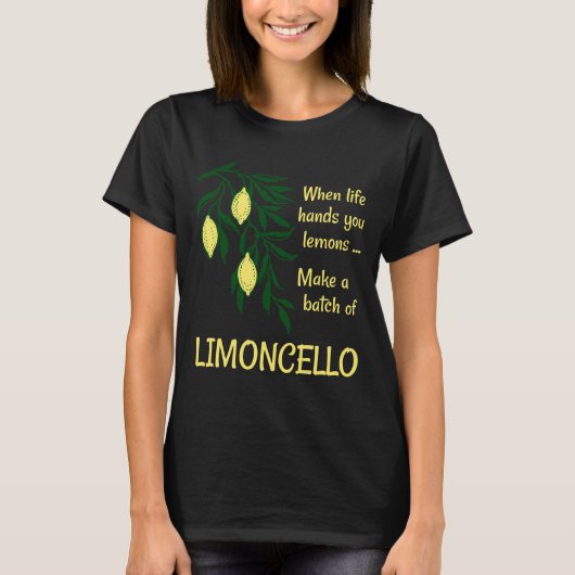 T-shirt Faire un lot de liqueur Limoncello Lemon (Devant)