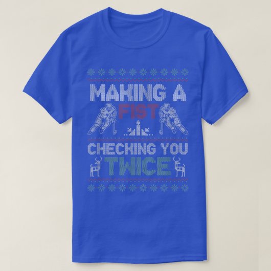 T-shirt Faire Un Poing Vous Vérifier Deux Fois Mauvais Noë (Design devant)