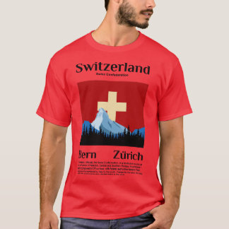 T-shirt faire un voyage en Suisse