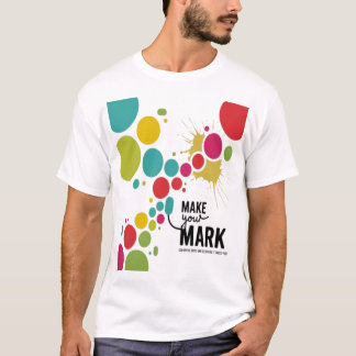 T-shirt faire votre marque - points colorés