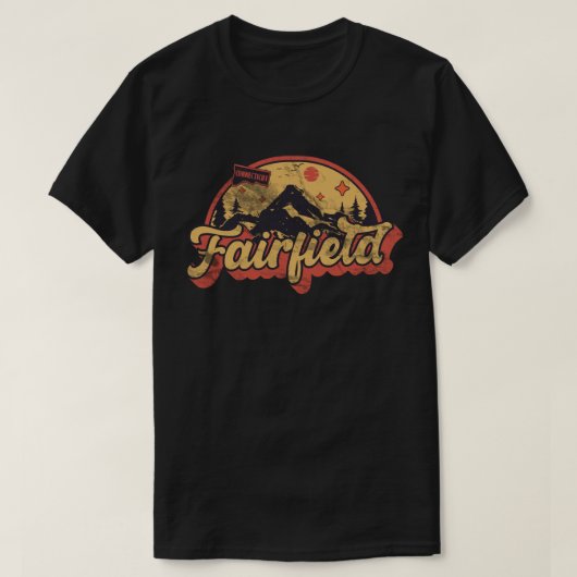 T-shirt Fairfield, Connecticut (Design devant)