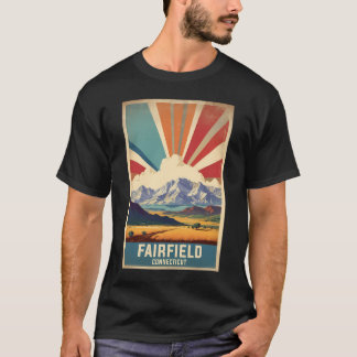 T-shirt Fairfield Connecticut États-Unis Tourisme Vintage