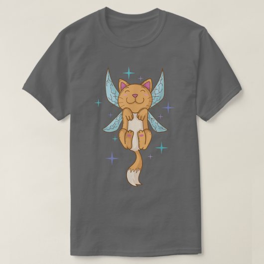 T-shirt Fairy Cat with Wings (Design devant)