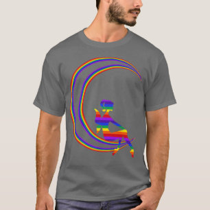 T-SHIRT FAIRY CRECENT LUNAR MOON ART VOUS AIME À LA LUNE