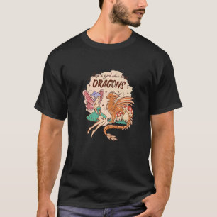 T-shirt Fairy Dragon Love Girls Children Fairy Tale Fabulo