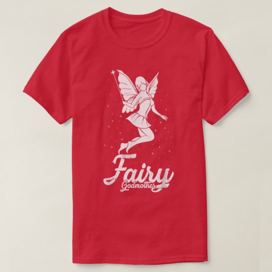 T-shirt Fairy Godmère T Godmaman 2nd Mom Godparent (Design devant)