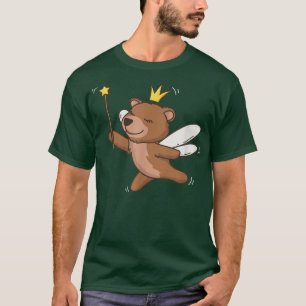 T-shirt Fairy Grizzly Ours Faune Mystique Animal Fairy
