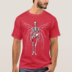 T-shirt Fairy Grunge Fairycore Fallen Skeleton Gothique Bu
