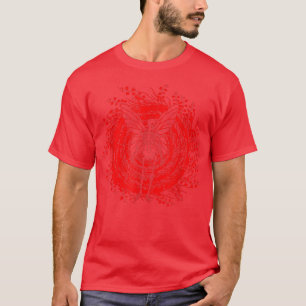 T-shirt Fairy Grunge Fairycore Squelette Papillon Gothique