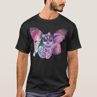 T-shirt Fairy Grunge Fairycore Squelette Papillon Pastel G