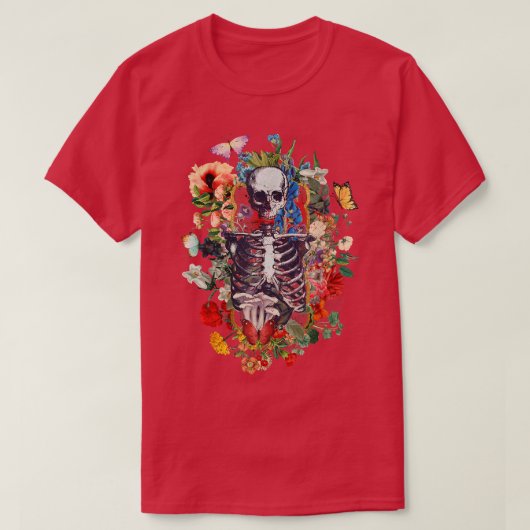 T-shirt Fairy Grunge Papillon Wing Skeleton Fairycore Aes (Design devant)