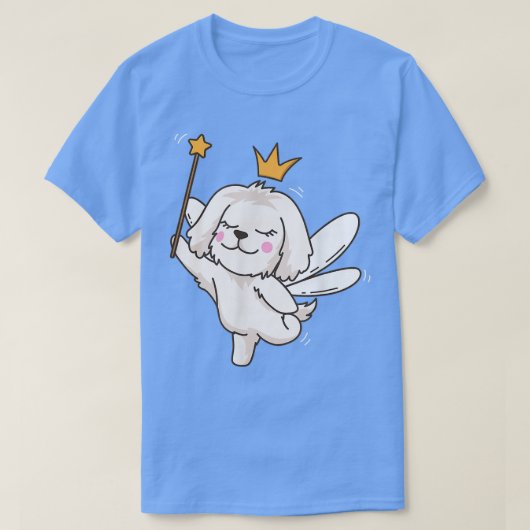 T-shirt Fairy Maltese Chien Keeper Éleveur Esprit Animal A (Design devant)