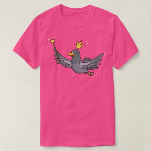 T-shirt Fairy Pigeon Wildlife Mystical Bird Pigeon Fairy L (Design devant)