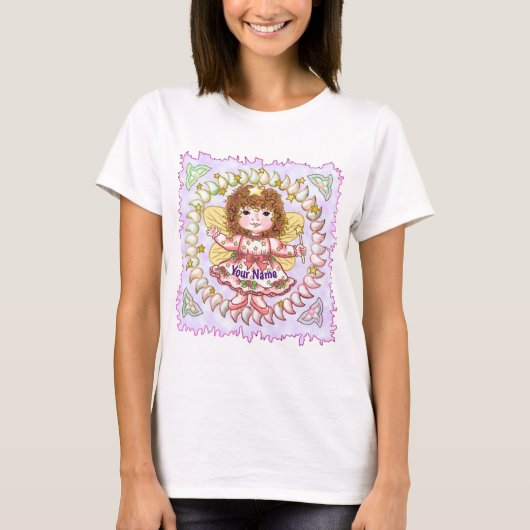 T-shirt Fairy pour fille rose (Devant)