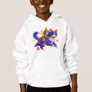 T-shirt Fairy Riding Colorful Cat – T-shirt FaMign