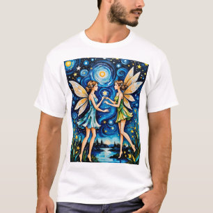 T-shirt Fairy Starry Night Magic T Shirt Imaginaire esthét