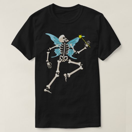 T-shirt Fairycore Aesthetic Skeleton (Design devant)