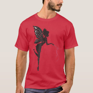 T-shirt Fairycore Créatures Magiques Fairy Silhouette Grun