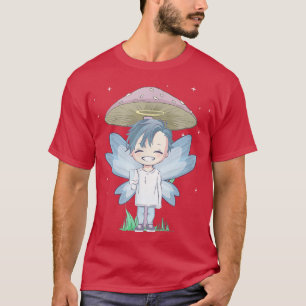 T-shirt Fairycore esthétique Chibi Fairy Anime Boy Angel M