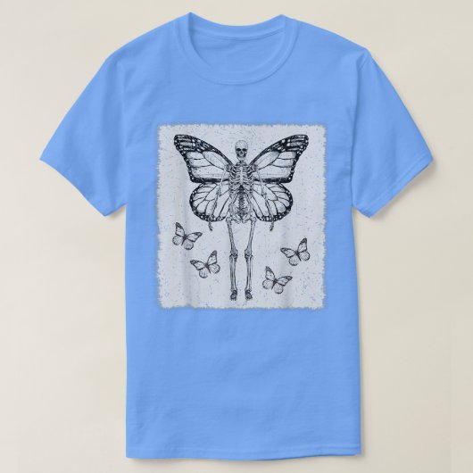 T-shirt Fairycore esthétique Goth Funny Gothique Skeleton (Design devant)