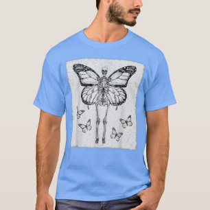 T-shirt Fairycore esthétique Goth Funny Gothique Skeleton 