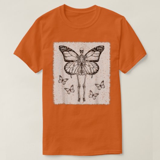 T-shirt Fairycore esthétique Goth Funny Gothique Skeleton (Design devant)