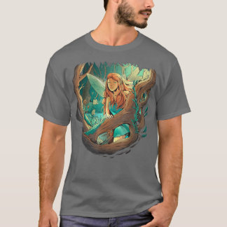 T-shirt Fairycore Fairy Forest Vêtements esthétiques Pour