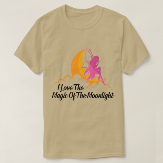 T-shirt FairycoreJ'Aime La Magie De La LuneFées (Design devant)