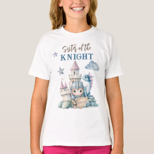 T-shirt Fairytale Dreamy Dragon Blue Knight Baby shower