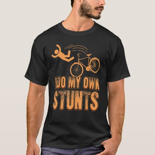 T-shirt FAIS-JE MES PROPRES STUNTS vélo VTT motocross (Devant)