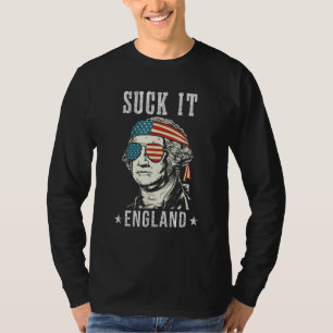 T-shirt Fais le, Angleterre 4 juillet George Washington 1