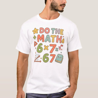 T-shirt Fais Le Calcul – Conception De Classe Kawaii Tenda