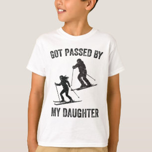 T-shirt Fais Pédaler Ma Fille Drôle De Famille De Ski _16